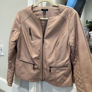 Alfani Moto Faux Leather Jacket